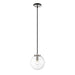 Z-Lite Parsons Matte Black Brushed Nickel Pendant 477P10-MB-BN | theLightShop