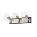 Z-Lite Parsons Matte Black Brushed Nickel Vanity 477-3V-MB-BN | theLightShop