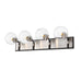 Z-Lite Parsons Matte Black Brushed Nickel Vanity 477-4V-MB-BN | theLightShop