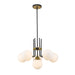 Z-Lite Parsons Matte Black Olde Brass Chandelier 477-6MB-OBR | theLightShop