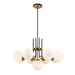Z-Lite Parsons Matte Black Olde Brass Chandelier 477-9MB-OBR | theLightShop