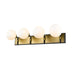 Z-Lite Parsons Matte Black Olde Brass Vanity 477-4V-MB-OBR | theLightShop