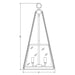 Z-Lite Prescott Brushed Nickel 3 Light Pendant 341P12-BN | theLightShop