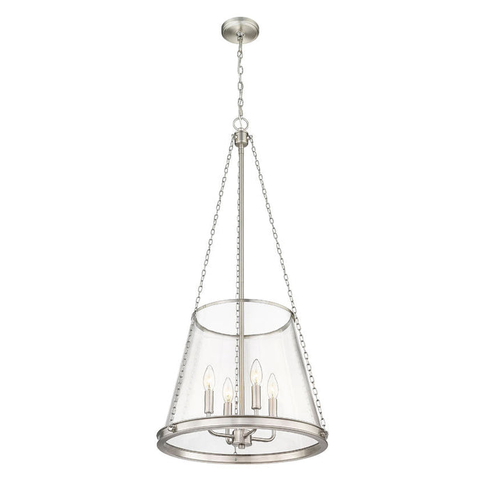 Z-Lite Prescott Brushed Nickel 4 Light Pendant 341P18-BN | theLightShop