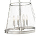 Z-Lite Prescott Brushed Nickel 4 Light Pendant 341P18-BN | theLightShop