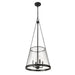 Z-Lite Prescott Matte Black 4 Light Pendant 341P18-MB | theLightShop