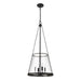 Z-Lite Prescott Matte Black 4 Light Pendant 341P18-MB | theLightShop