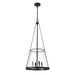 Z-Lite Prescott Matte Black 4 Light Pendant 341P18-MB | theLightShop