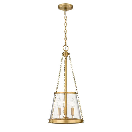 Z-Lite Prescott Rubbed Brass 3 Light Pendant 341P12-RB | theLightShop