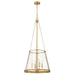 Z-Lite Prescott Rubbed Brass 4 Light Pendant 341P18-RB | theLightShop