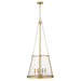 Z-Lite Prescott Rubbed Brass 4 Light Pendant 341P18-RB | theLightShop