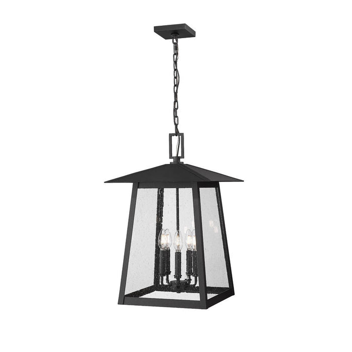 Z-Lite Rainer Outdoor Pendant Black 5 Light 5015CHXL-BK | theLightShop