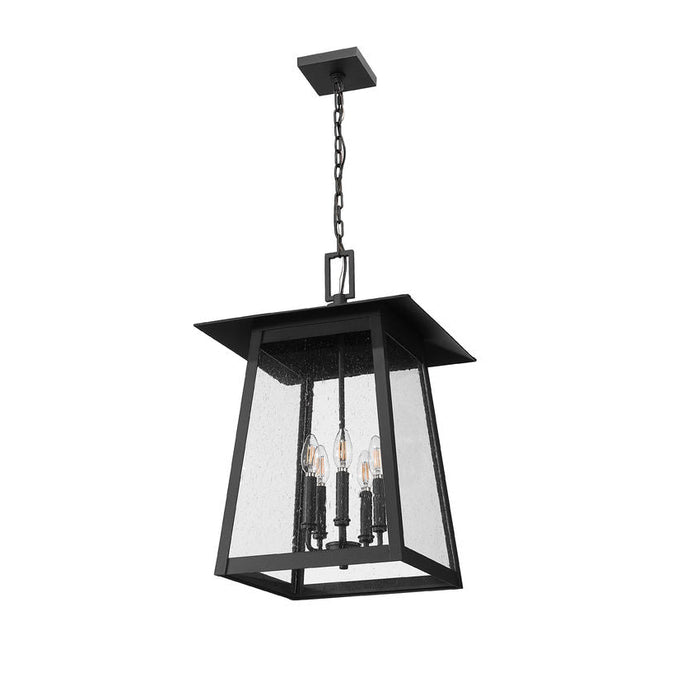 Z-Lite Rainer Outdoor Pendant Black 5 Light 5015CHXL-BK | theLightShop