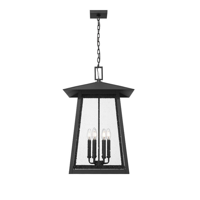 Z-Lite Rainer Outdoor Pendant Black 6 Light 5015CHXXL-BK | theLightShop