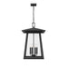 Z-Lite Rainer Outdoor Pendant Black 6 Light 5015CHXXL-BK | theLightShop