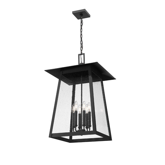 Z-Lite Rainer Outdoor Pendant Black 6 Light 5015CHXXL-BK | theLightShop