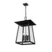 Z-Lite Rainer Outdoor Pendant Black 6 Light 5015CHXXL-BK | theLightShop