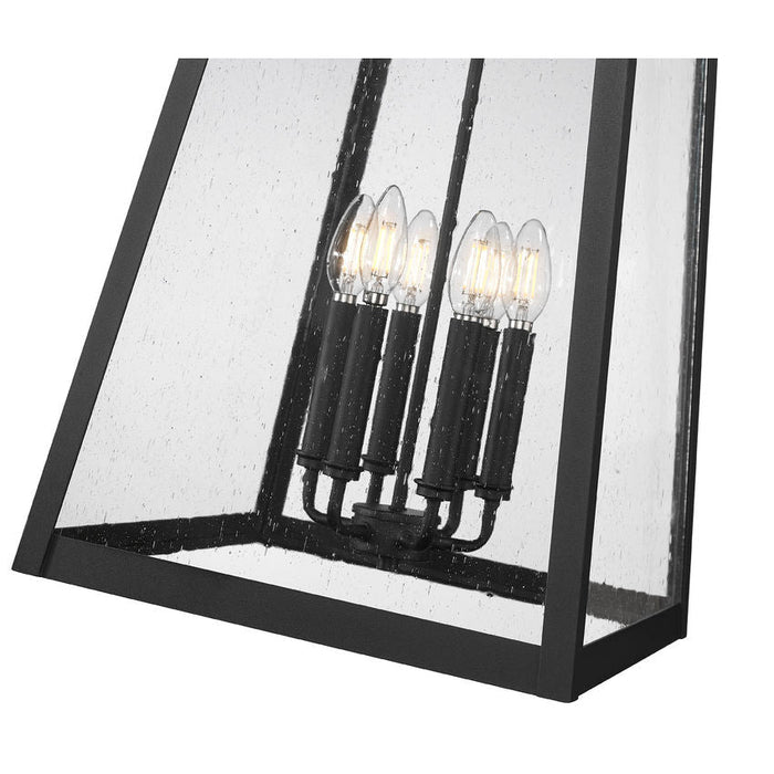 Z-Lite Rainer Outdoor Pendant Black 6 Light 5015CHXXL-BK | theLightShop