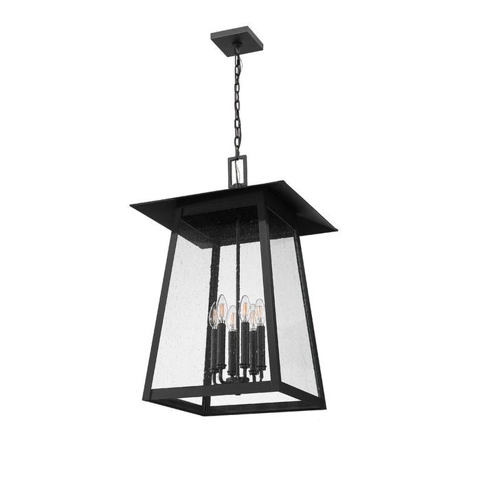 Z-Lite Rainer Outdoor Pendant Black 6 Light 5015CHXXL-BK | theLightShop