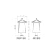 Z-Lite Rainer Outdoor Pier Mounted Fixture Black 6 Light 5015PHXXLR-533PM-BK | theLightShop