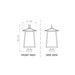 Z-Lite Rainer Outdoor Pier Mounted Fixture Black 6 Light 5015PHXXLS-SQPM-BK | theLightShop