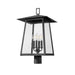 Z-Lite Rainer Outdoor Post Mount Fixture Black 4 Light 5015PHBR-BK | theLightShop