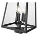Z-Lite Rainer Outdoor Post Mount Fixture Black 4 Light 5015PHBS-BK | theLightShop