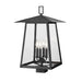 Z-Lite Rainer Outdoor Post Mount Fixture Black 4 Light 5015PHBS-BK | theLightShop