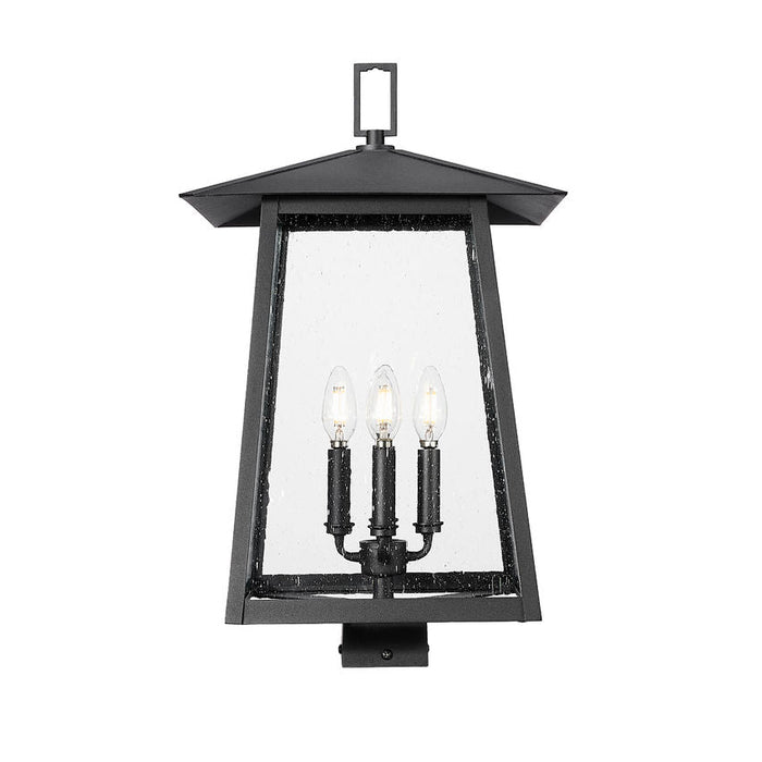 Z-Lite Rainer Outdoor Post Mount Fixture Black 4 Light 5015PHBS-BK | theLightShop