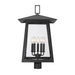 Z-Lite Rainer Outdoor Post Mount Fixture Black 5 Light 5015PHXLR-BK | theLightShop
