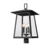 Z-Lite Rainer Outdoor Post Mount Fixture Black 5 Light 5015PHXLR-BK | theLightShop