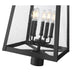 Z-Lite Rainer Outdoor Post Mount Fixture Black 5 Light 5015PHXLR-BK | theLightShop