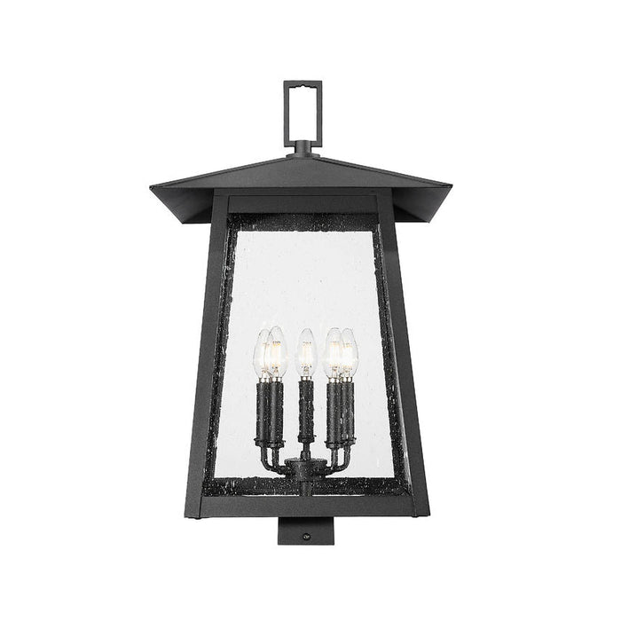 Z-Lite Rainer Outdoor Post Mount Fixture Black 5 Light 5015PHXLS-BK | theLightShop