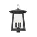 Z-Lite Rainer Outdoor Post Mount Fixture Black 5 Light 5015PHXLS-BK | theLightShop