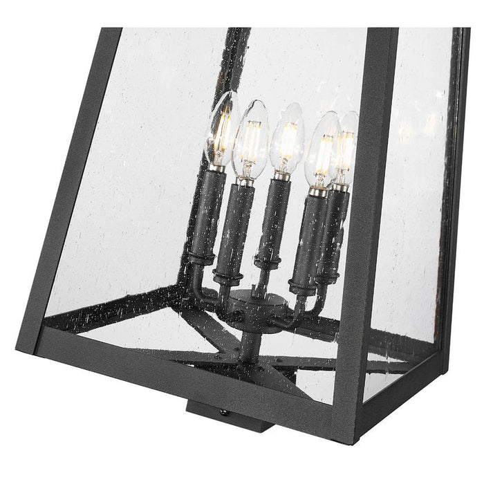 Z-Lite Rainer Outdoor Post Mount Fixture Black 5 Light 5015PHXLS-BK | theLightShop