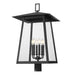 Z-Lite Rainer Outdoor Post Mount Fixture Black 6 Light 5015PHXXLR-BK | theLightShop