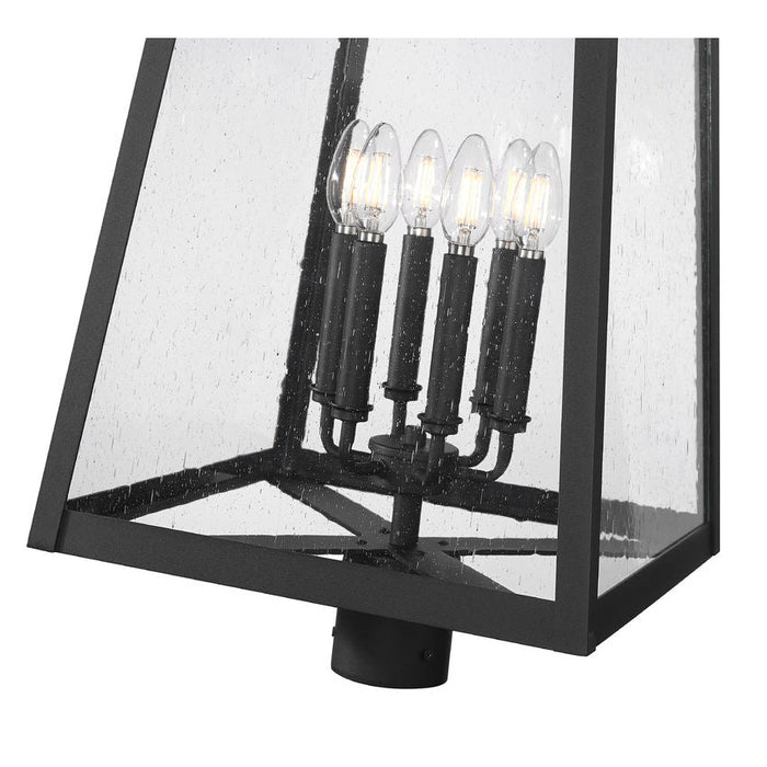 Z-Lite Rainer Outdoor Post Mount Fixture Black 6 Light 5015PHXXLR-BK | theLightShop