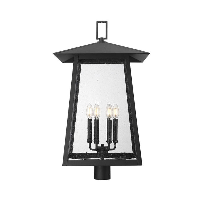 Z-Lite Rainer Outdoor Post Mount Fixture Black 6 Light 5015PHXXLR-BK | theLightShop