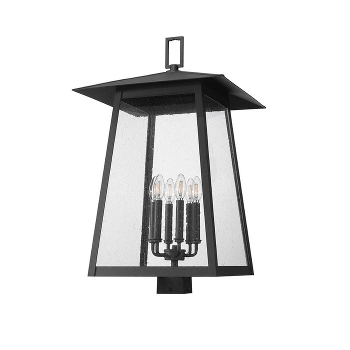 Z-Lite Rainer Outdoor Post Mount Fixture Black 6 Light 5015PHXXLS-BK | theLightShop