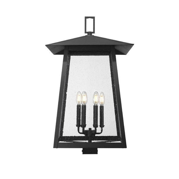 Z-Lite Rainer Outdoor Post Mount Fixture Black 6 Light 5015PHXXLS-BK | theLightShop