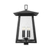 Z-Lite Rainer Outdoor Post Mount Fixture Black 6 Light 5015PHXXLS-BK | theLightShop