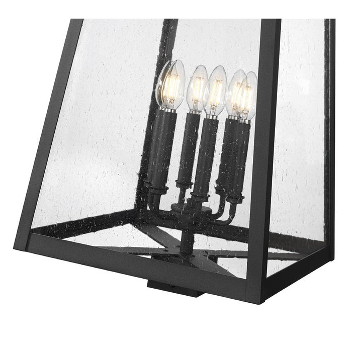 Z-Lite Rainer Outdoor Post Mount Fixture Black 6 Light 5015PHXXLS-BK | theLightShop
