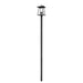 Z-Lite Rainer Outdoor Post Mounted Fixture Black 4 Light 5015PHBR-5009P120-BK | theLightShop