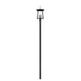 Z-Lite Rainer Outdoor Post Mounted Fixture Black 4 Light 5015PHBR-5009P96-BK | theLightShop