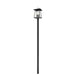 Z-Lite Rainer Outdoor Post Mounted Fixture Black 4 Light 5015PHBR-5009P96-BK | theLightShop