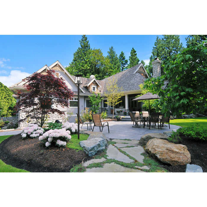 Z-Lite Rainer Outdoor Post Mounted Fixture Black 4 Light 5015PHBR-5009P96-BK | theLightShop