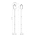 Z-Lite Rainer Outdoor Post Mounted Fixture Black 4 Light 5015PHBR-5009P96-BK | theLightShop
