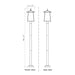 Z-Lite Rainer Outdoor Post Mounted Fixture Black 4 Light 5015PHBR-5012P-BK | theLightShop