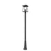 Z-Lite Rainer Outdoor Post Mounted Fixture Black 4 Light 5015PHBR-519P-BK | theLightShop