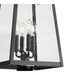 Z-Lite Rainer Outdoor Post Mounted Fixture Black 4 Light 5015PHBR-567P-BK | theLightShop